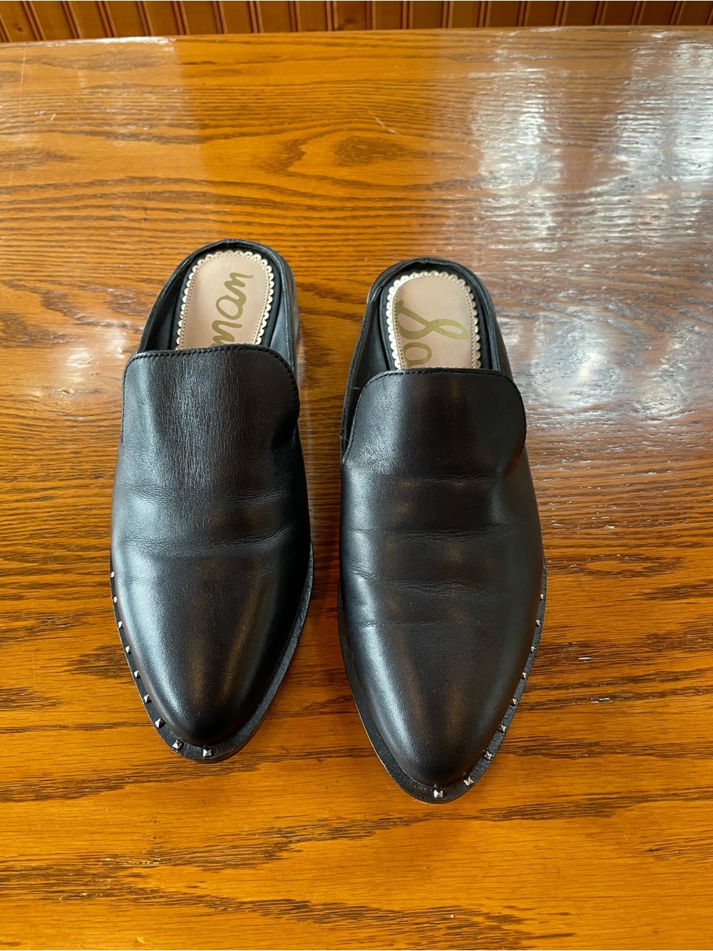 Sam Edelman Studded Black Mules US 6